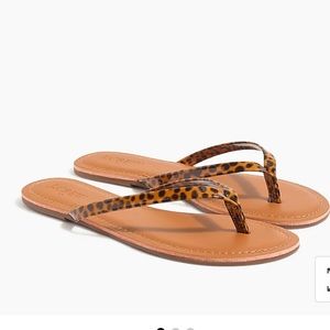 NWT J.Crew Tortoise Flip Flop Sandals